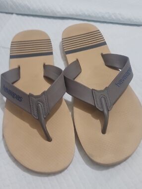 Havaianas Men’s Brown Flip Flops - Casual Beach Sandals Sz 43-44